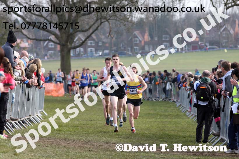 Mens under-17s 2016 Inter Counties Cross Country Champs. and Cross Challenge Final, Cofton Park, Birmingham. Photo: David T. Hewitson/Sports for All Pics